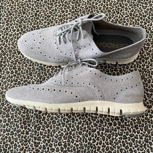 Cole Hana suede Zerogrand wing oxford